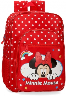 Ghiozdan fete scoala Minnie Mouse Rainbow, Disney